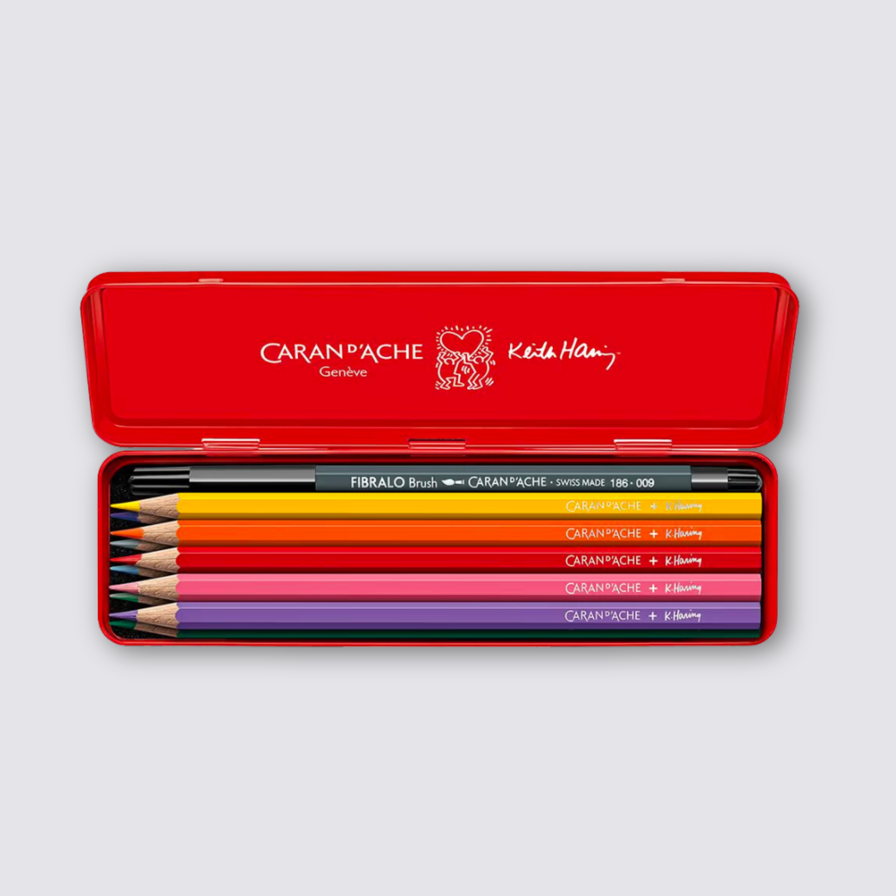 Caran d'ache keith haring colouring pencil set