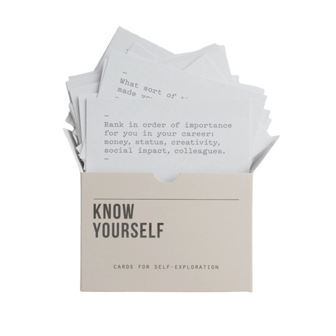 Know yourself prompt cards