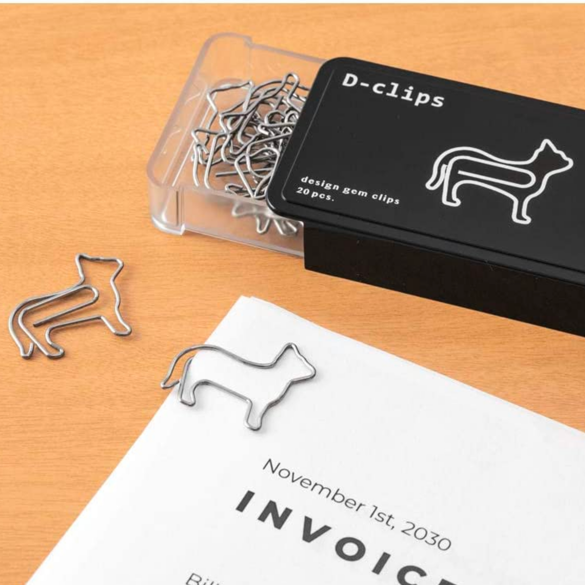 Silver Cat Paper Clips