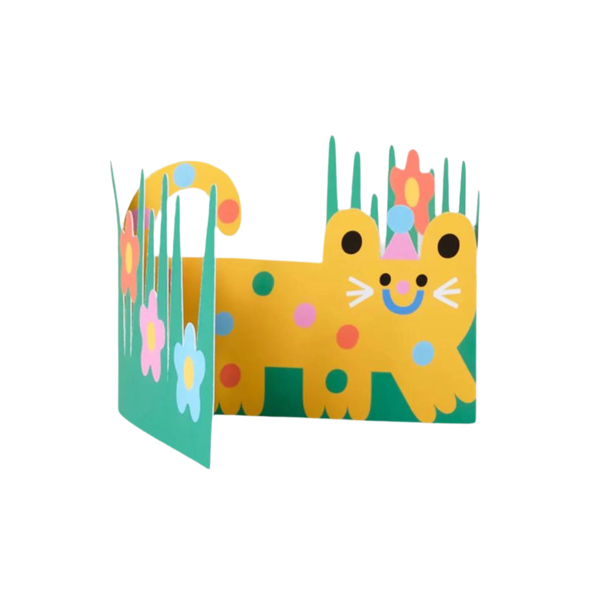 Half Open Cat Fold Out Card