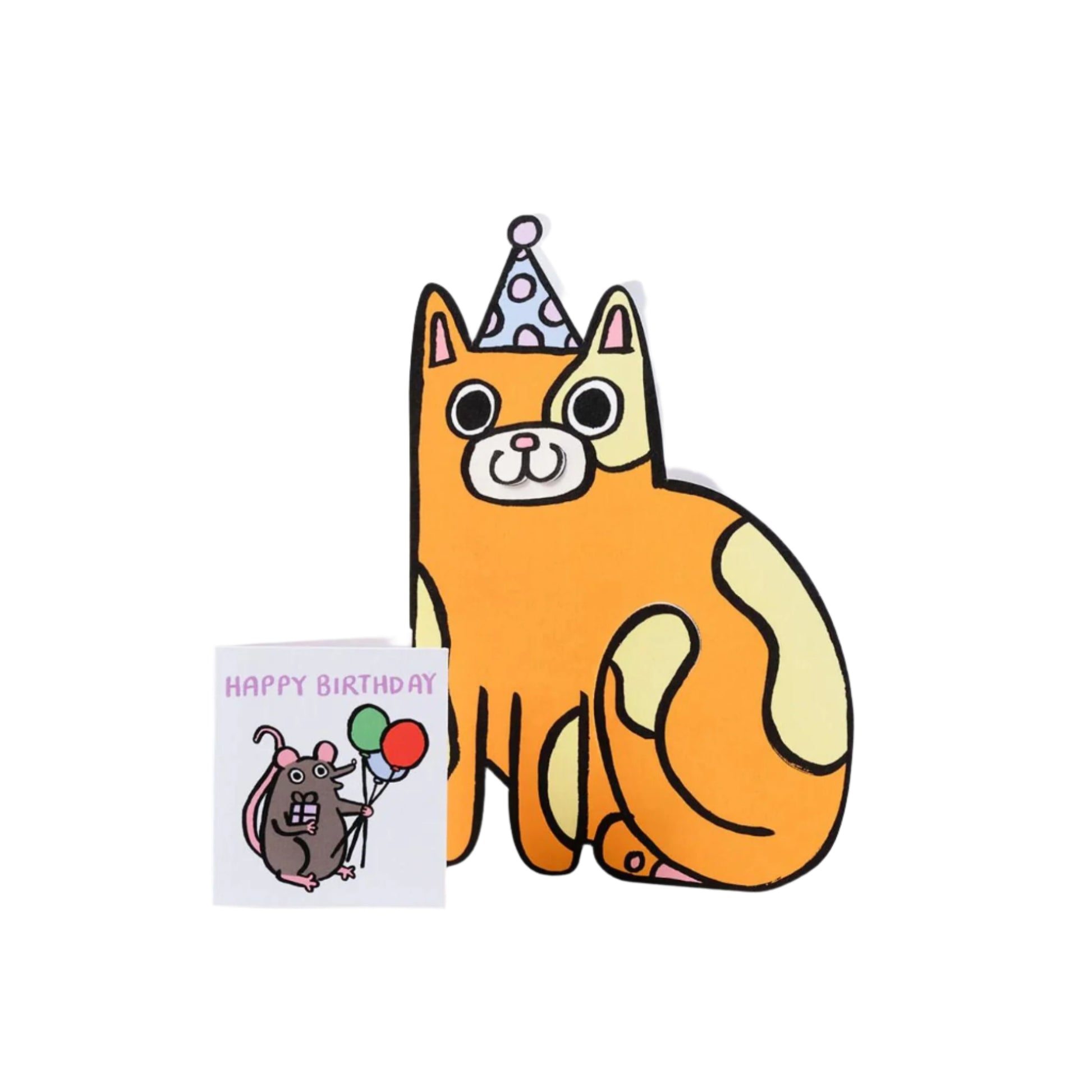 Cat With Mini Card