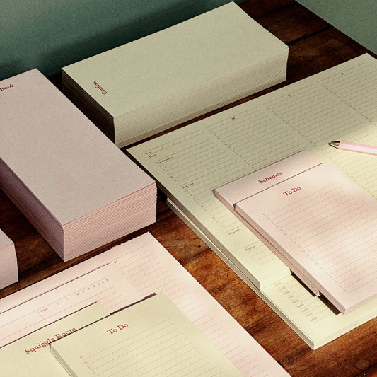 Daily Desktop Planner Pad - Misty Pink
