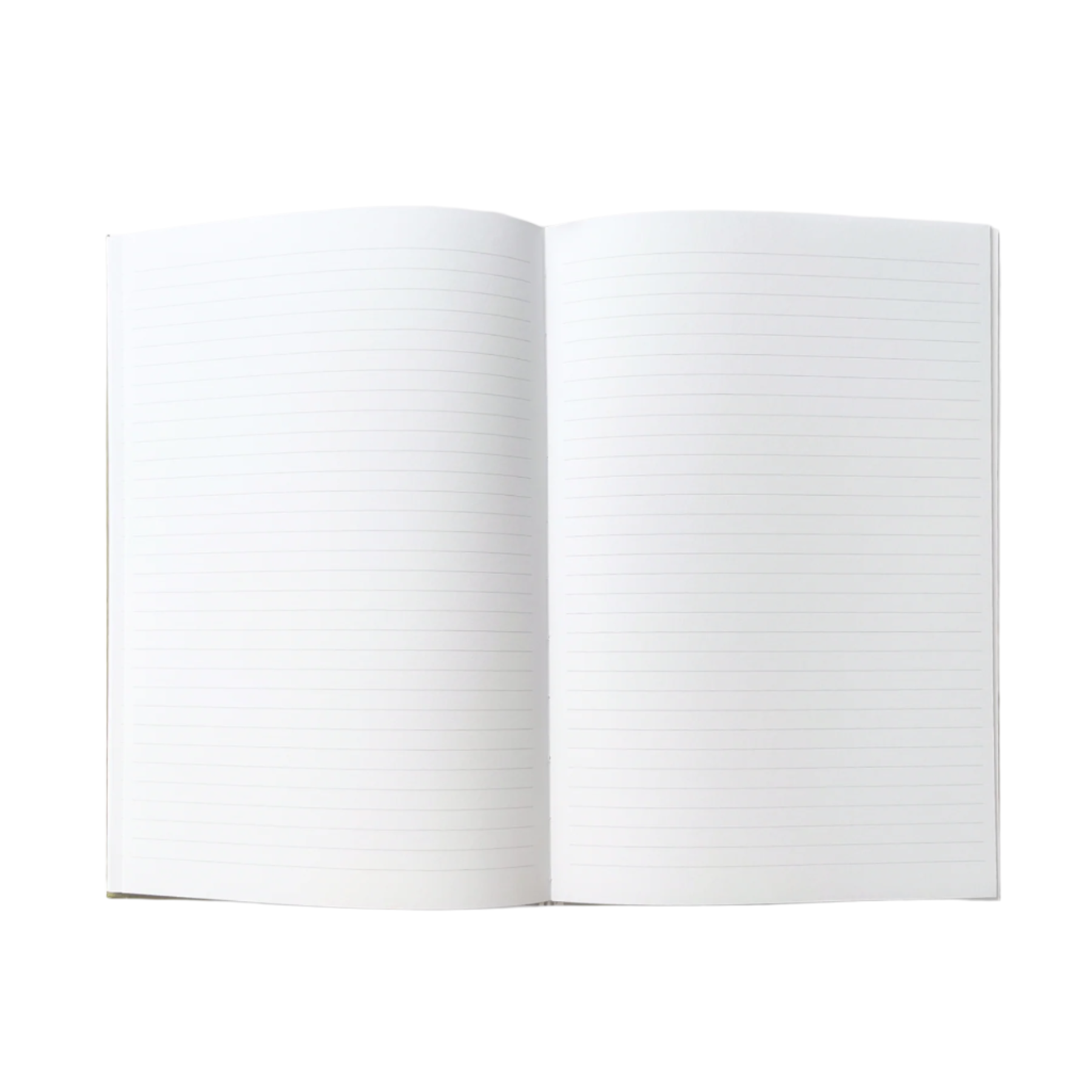 Lined notebook inside