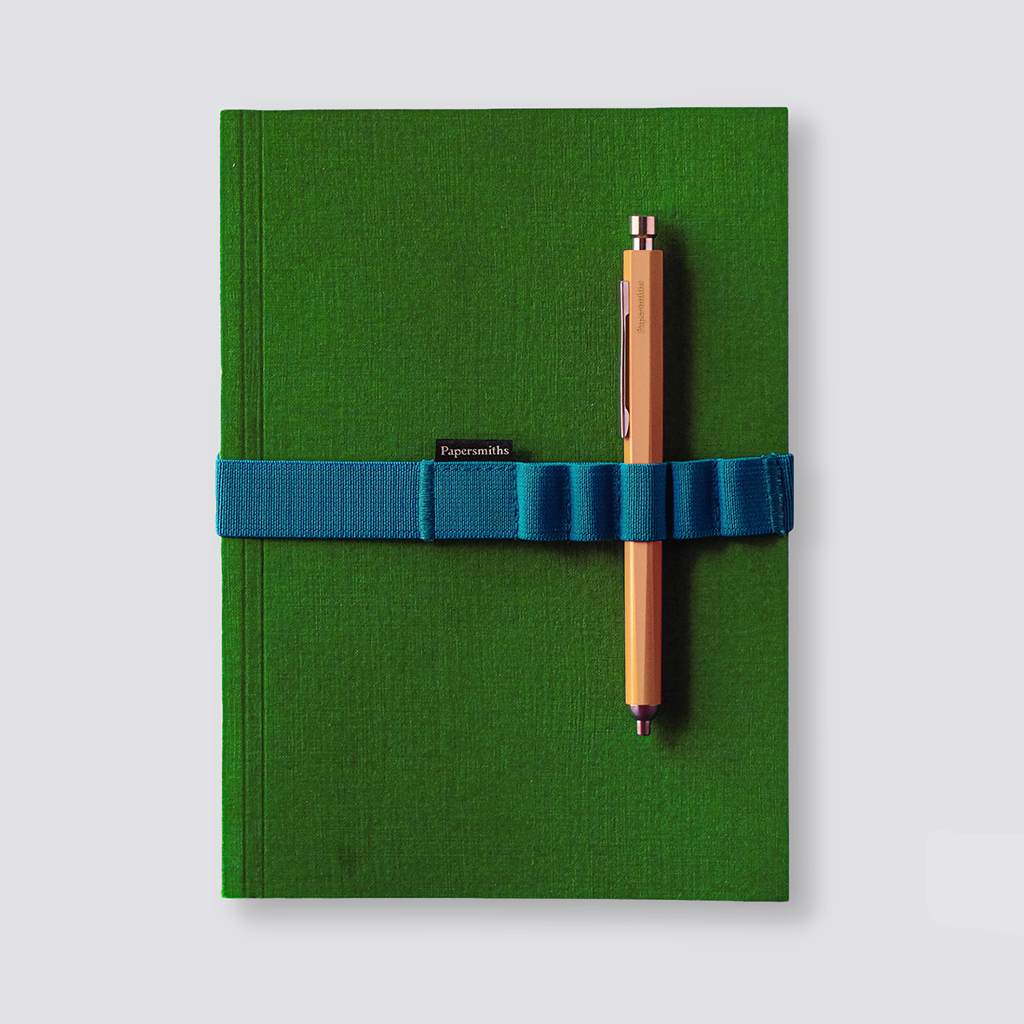 Green notebook stationery set