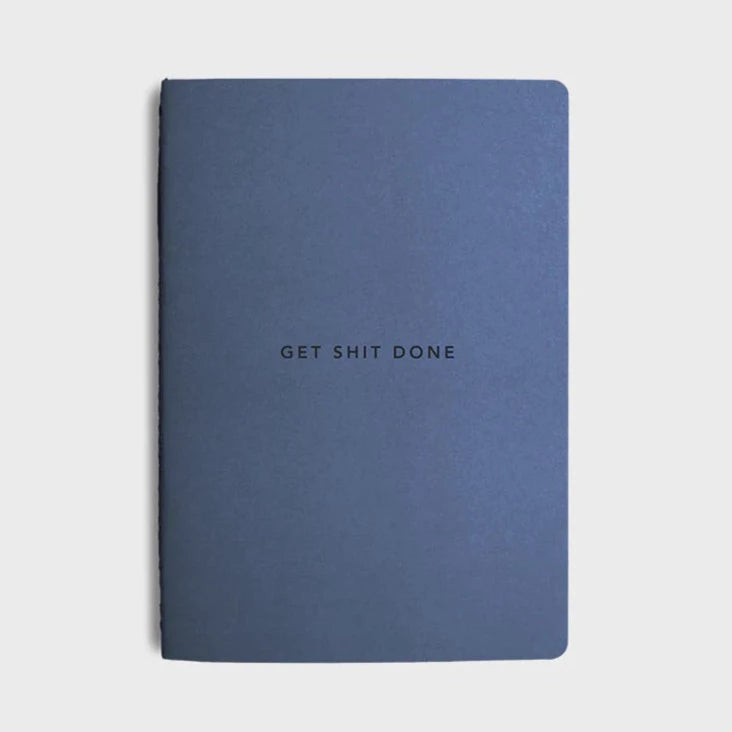elemental blue get shit done notebook to do list