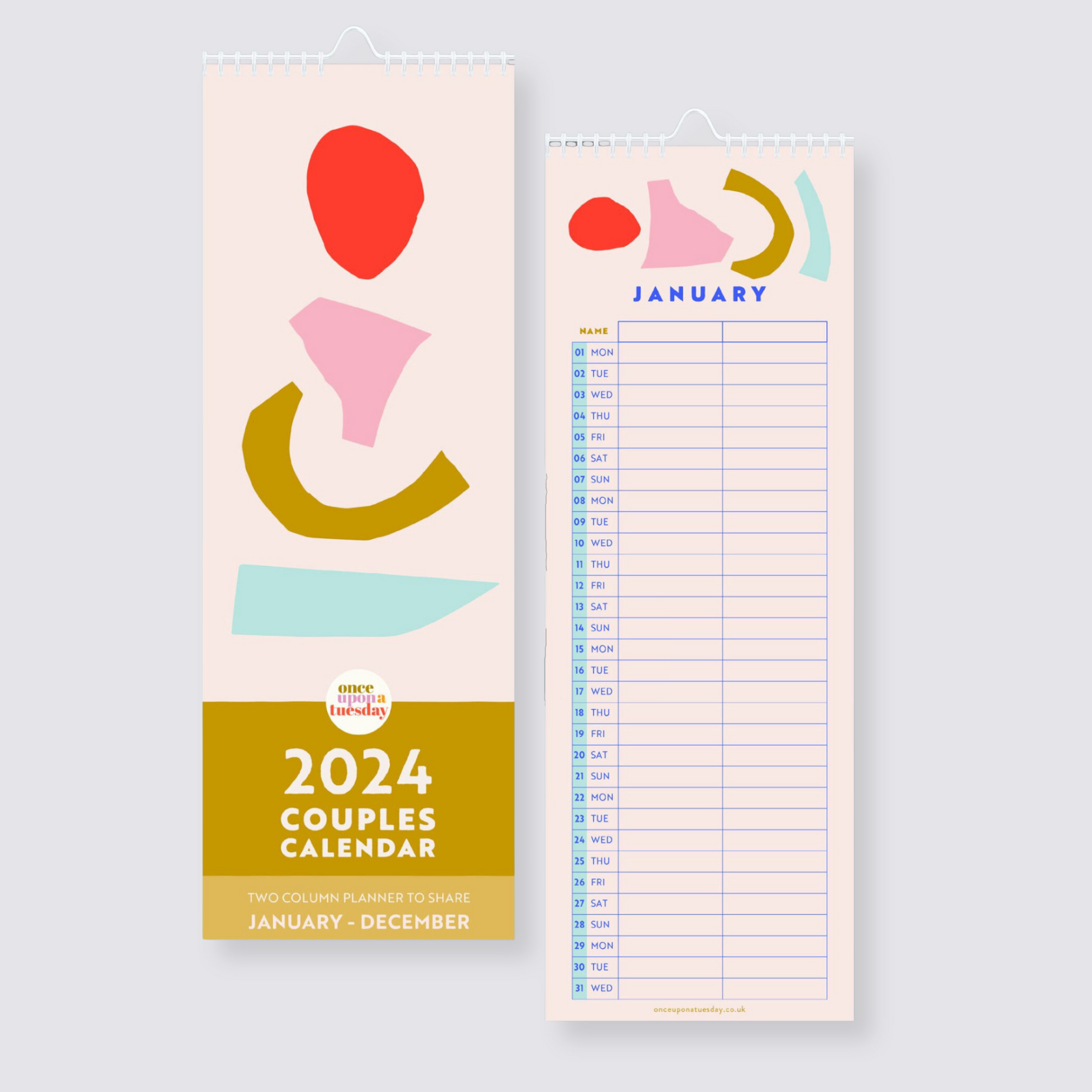 2024 Family Planner - Abstract Lines – Papersmiths