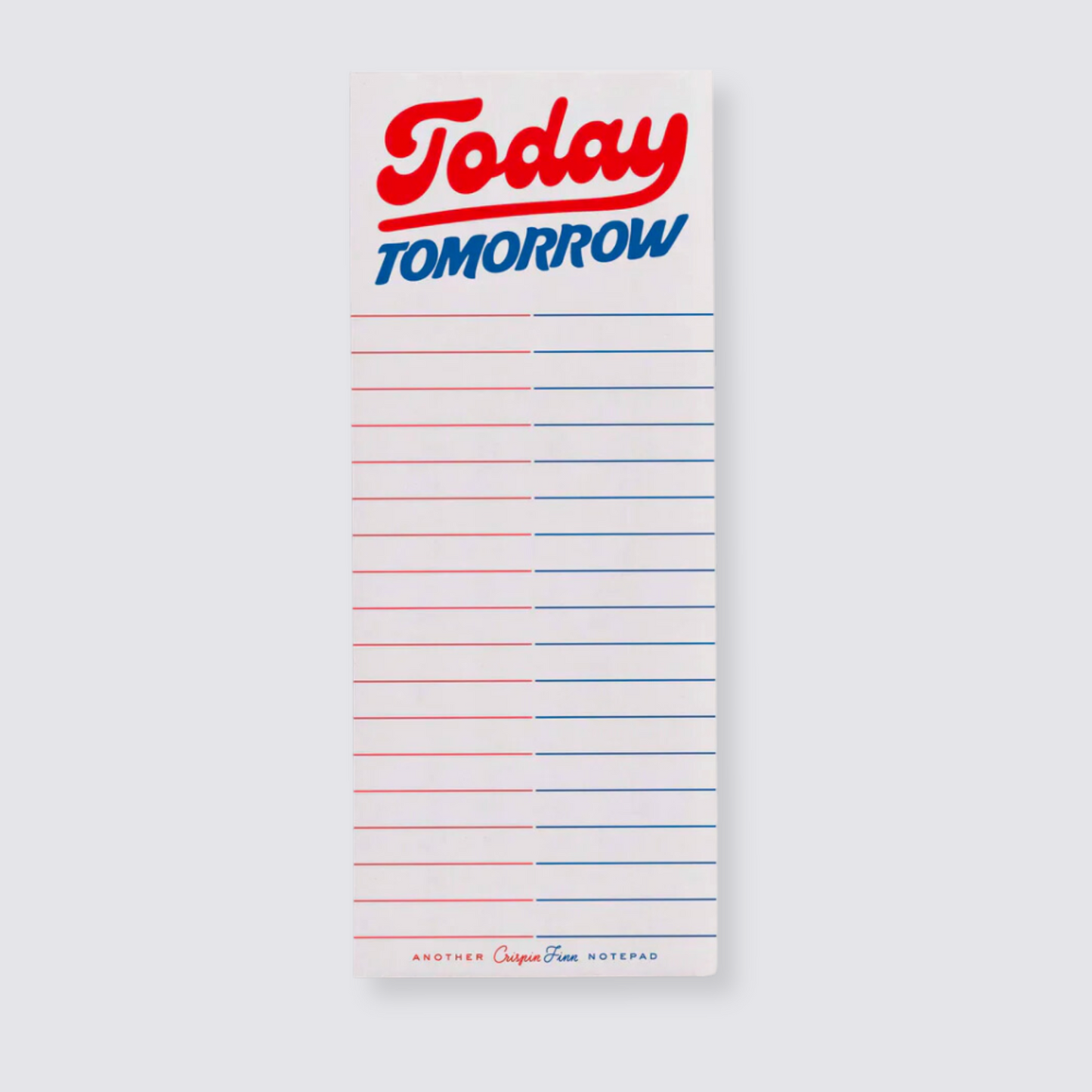 today tomorrow note pad