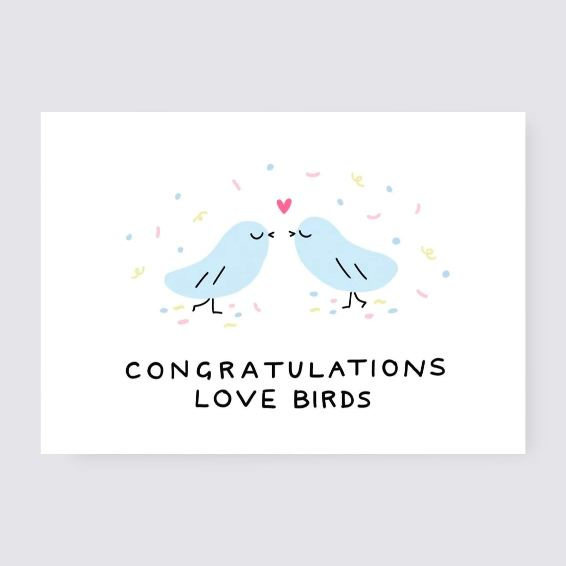 Congrats Love Birds Card