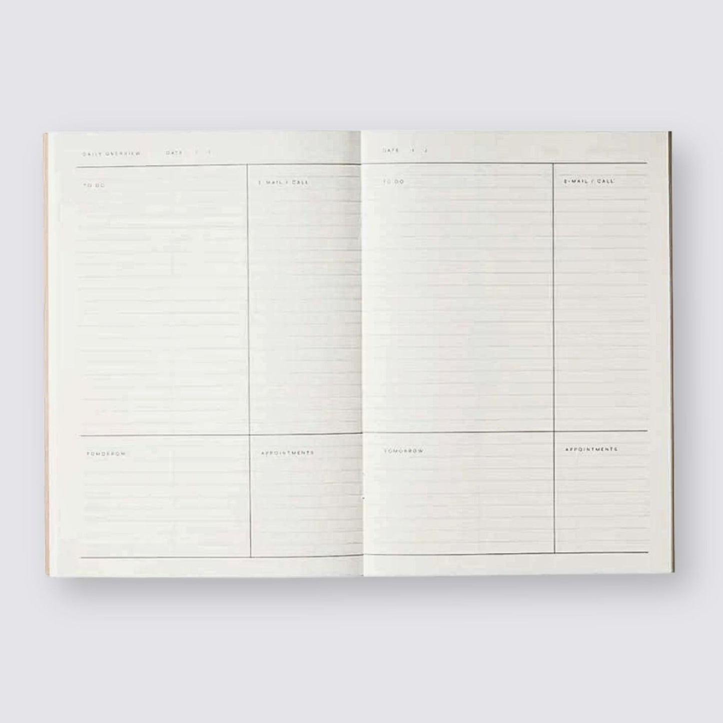 Daily Undated Planner