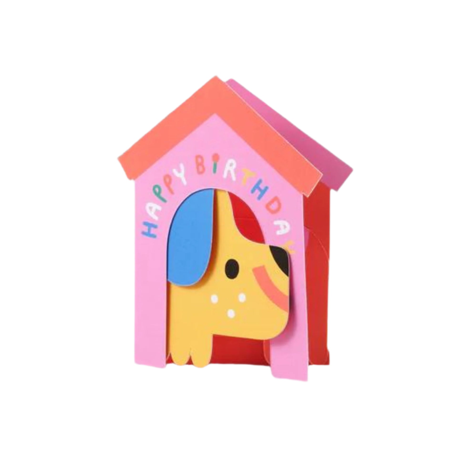 Dog in House Fold Out Card