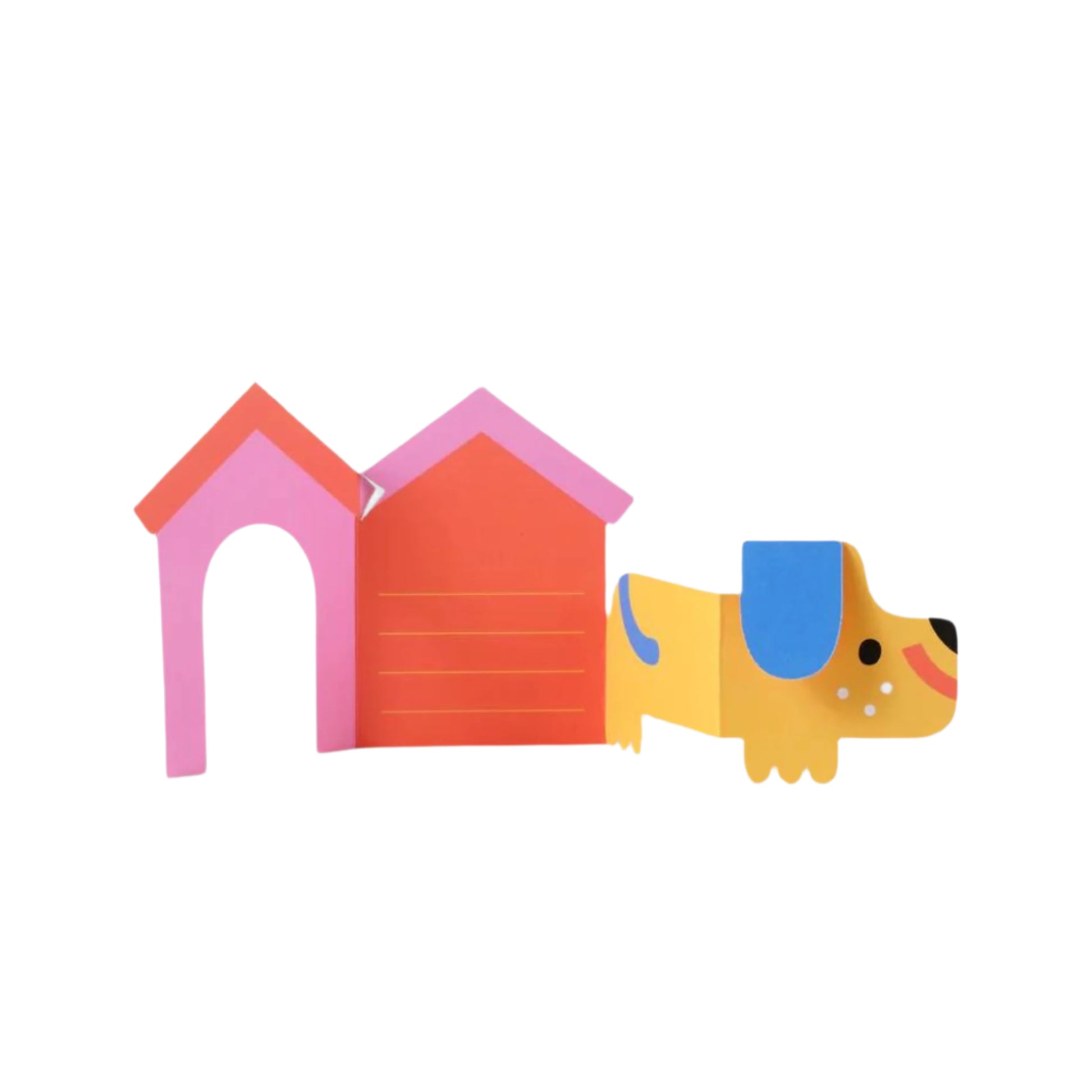 Dog in House Fold Out Card