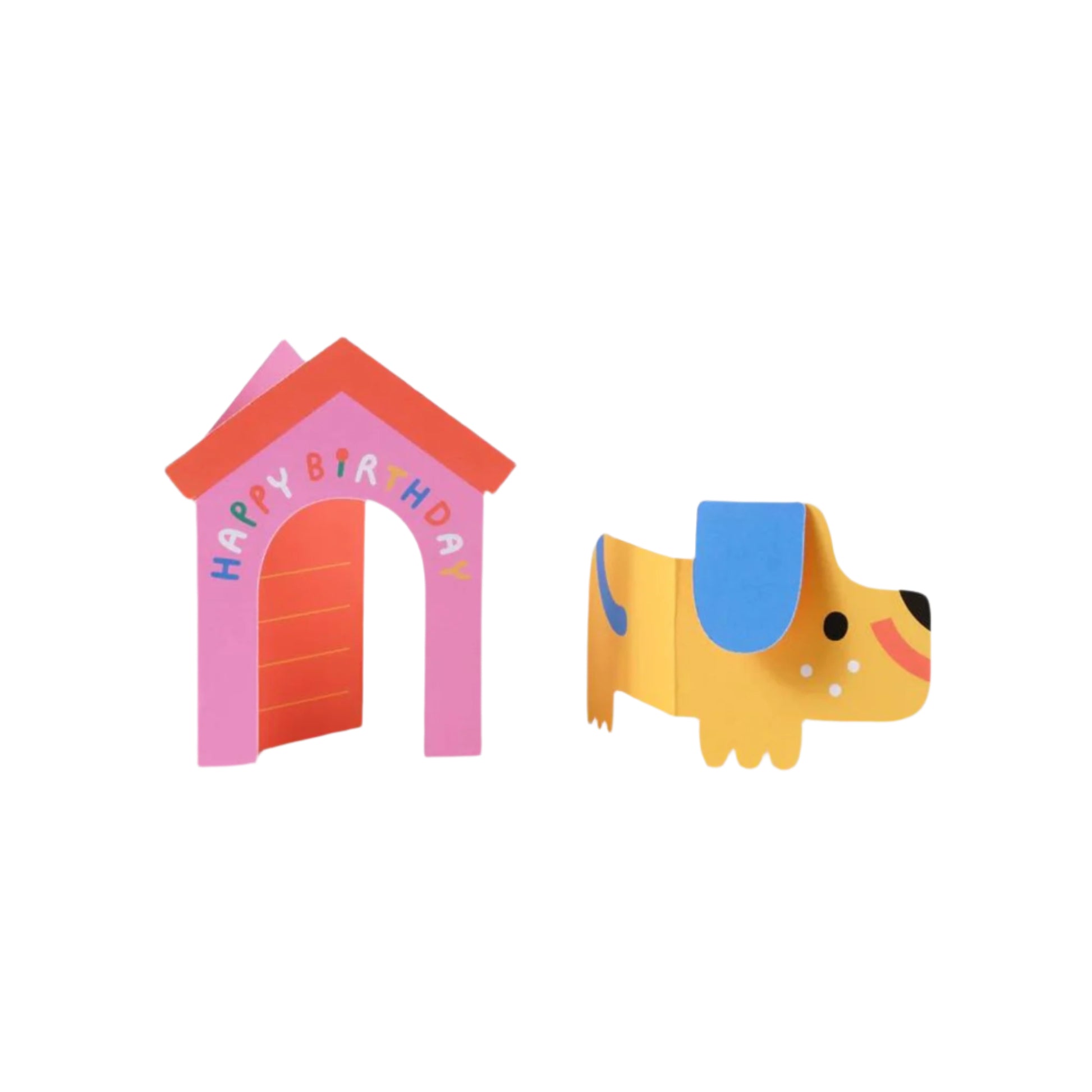 Dog in House Fold Out Card