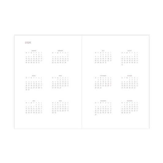 Everyday 2026 Daily Calendar - Old Rose