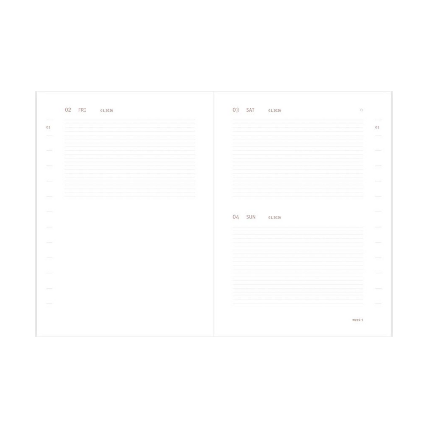 Everyday 2026 Daily Calendar - Ink