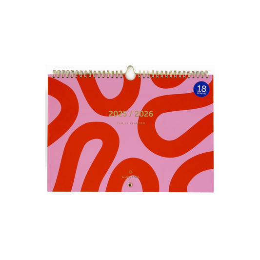 Academic Family Planner - Flow Pink