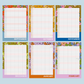 Retro Floral Print Academic Year Family Planner