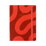 orange wiggle print 2025 journal