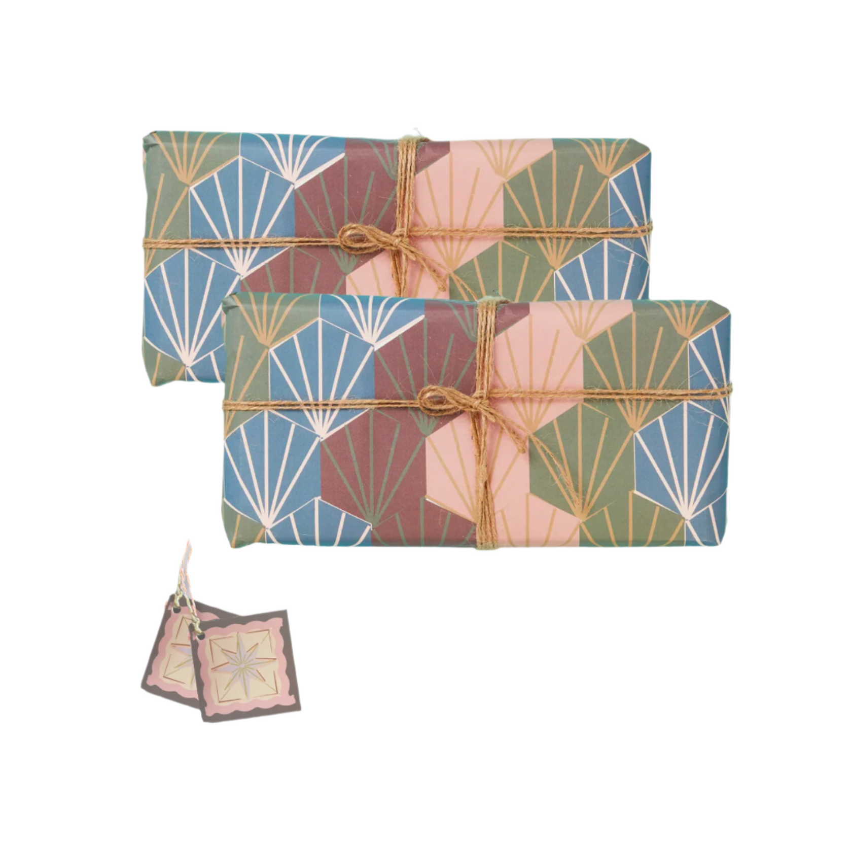 Gift Wrap Set - Jungle Deco Shells with Tags – Papersmiths