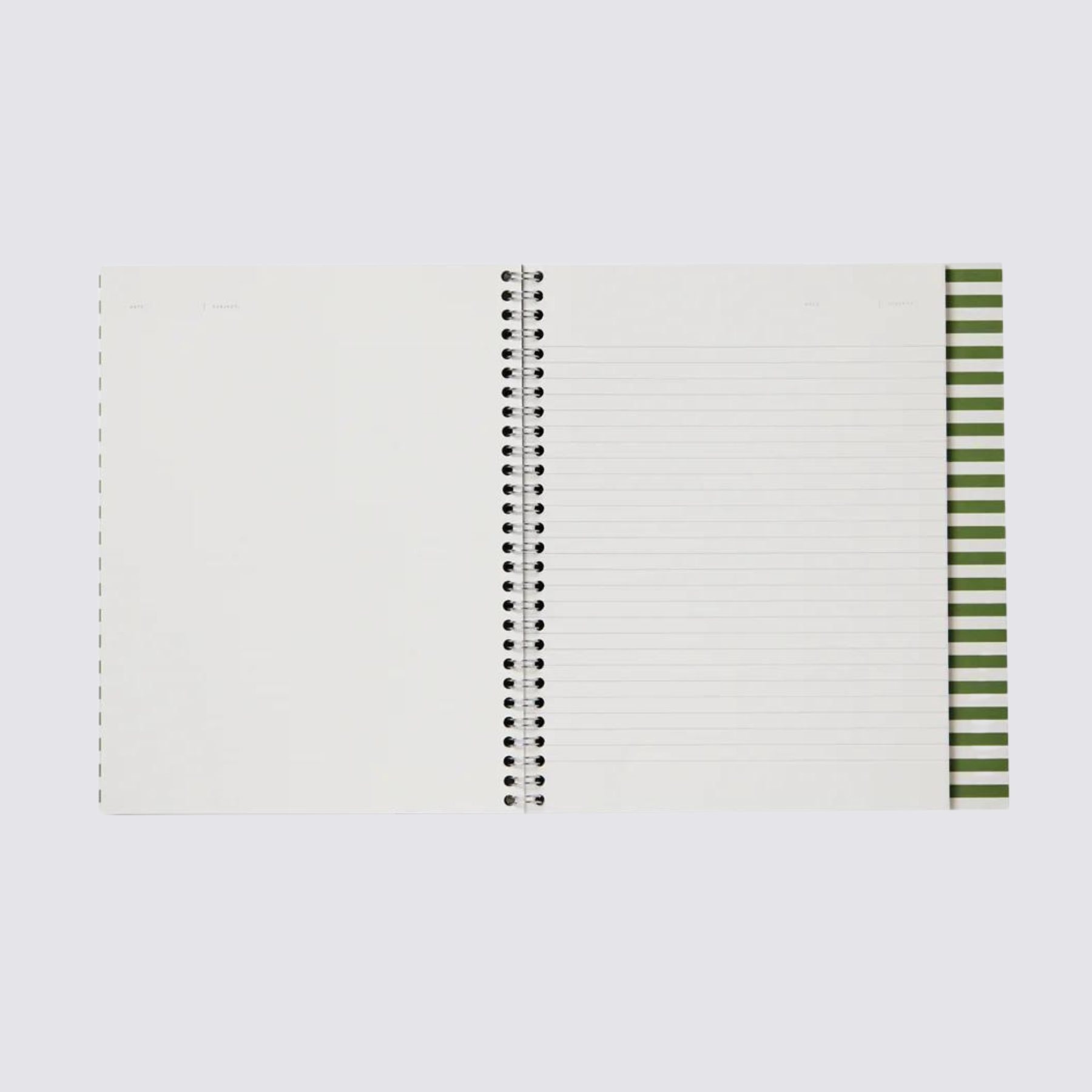 Nela Notebook in Ruled - Large / Green