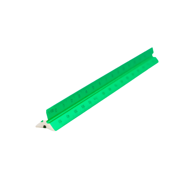 Triangular Scale Ruler - Green – Papersmiths
