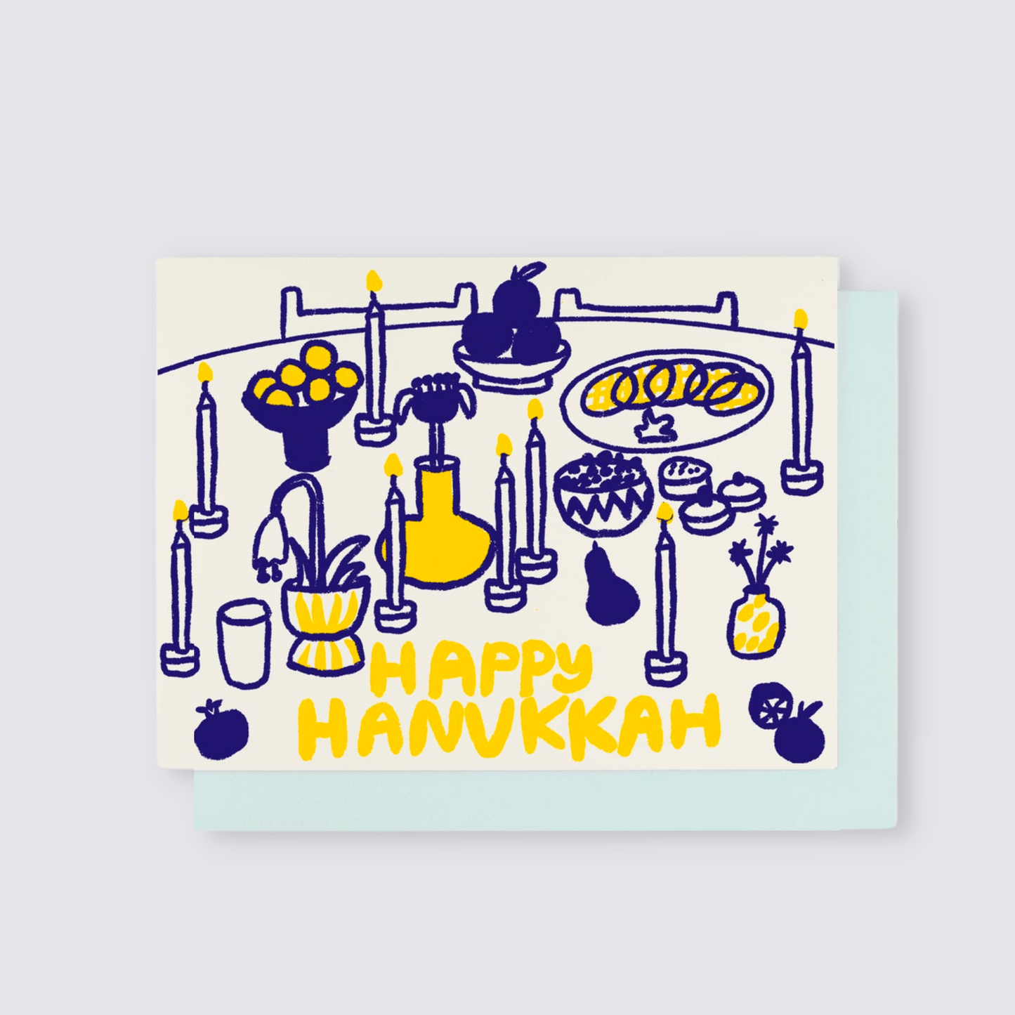 Happy Hanukkah Table