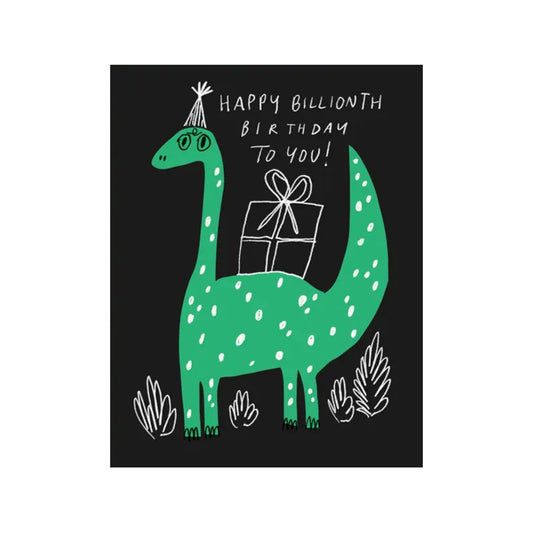Dino Billionth Birthday Card