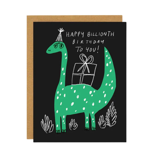 Dino Billionth Birthday Card