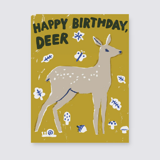 Happy Birthday Deer Card