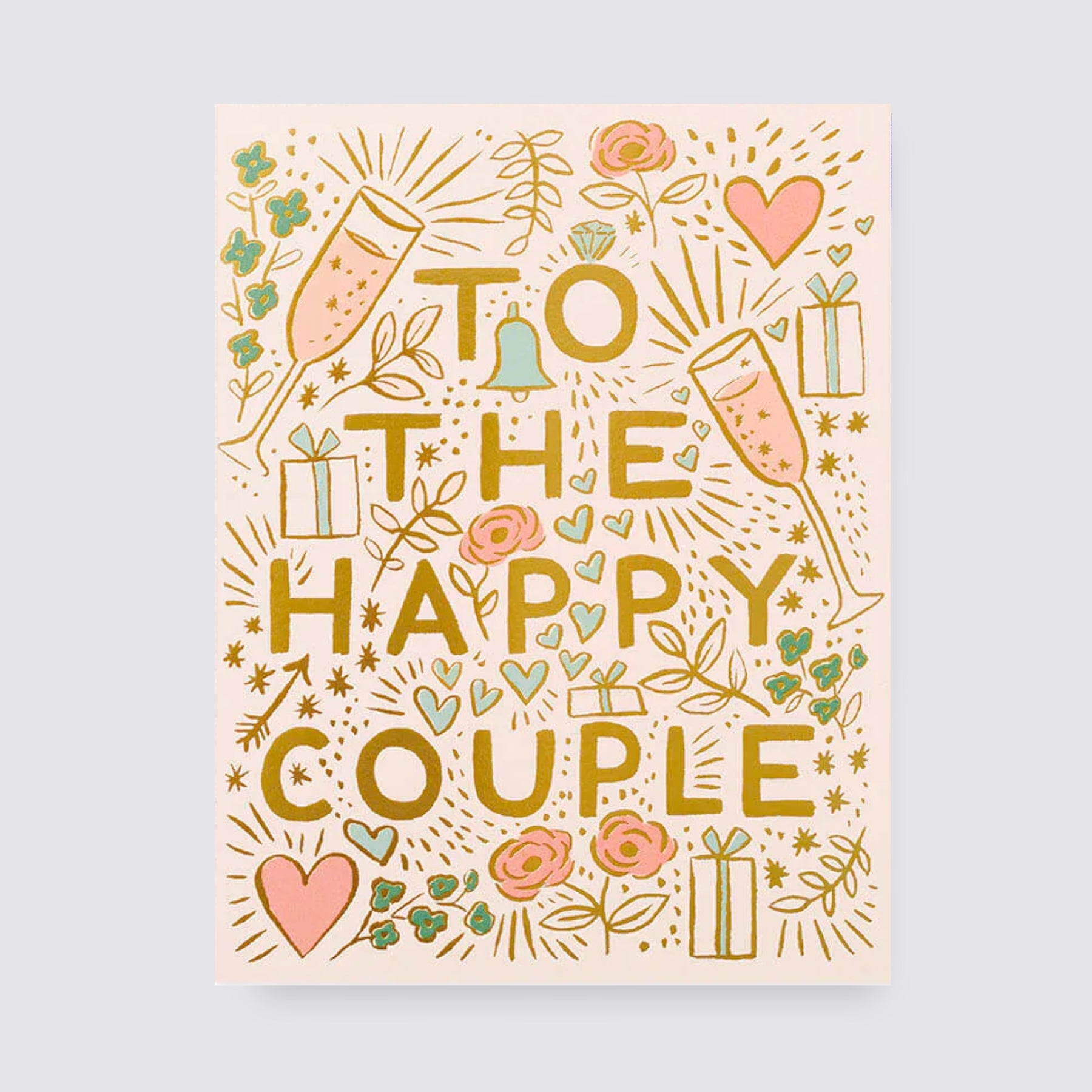 To the Happy Couple Greetings Card