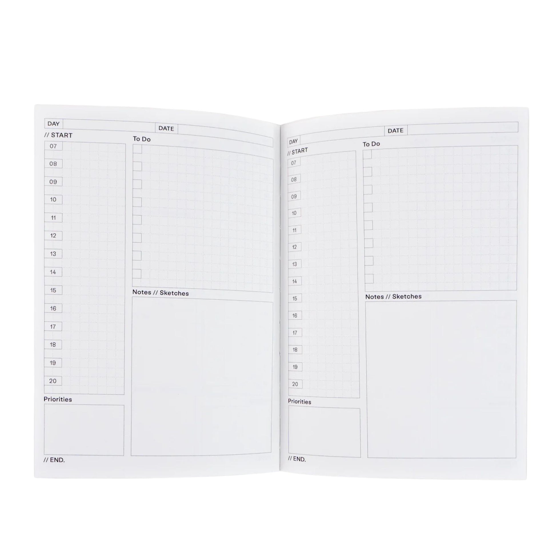 Daily Undated Planner  - Palau No. 1