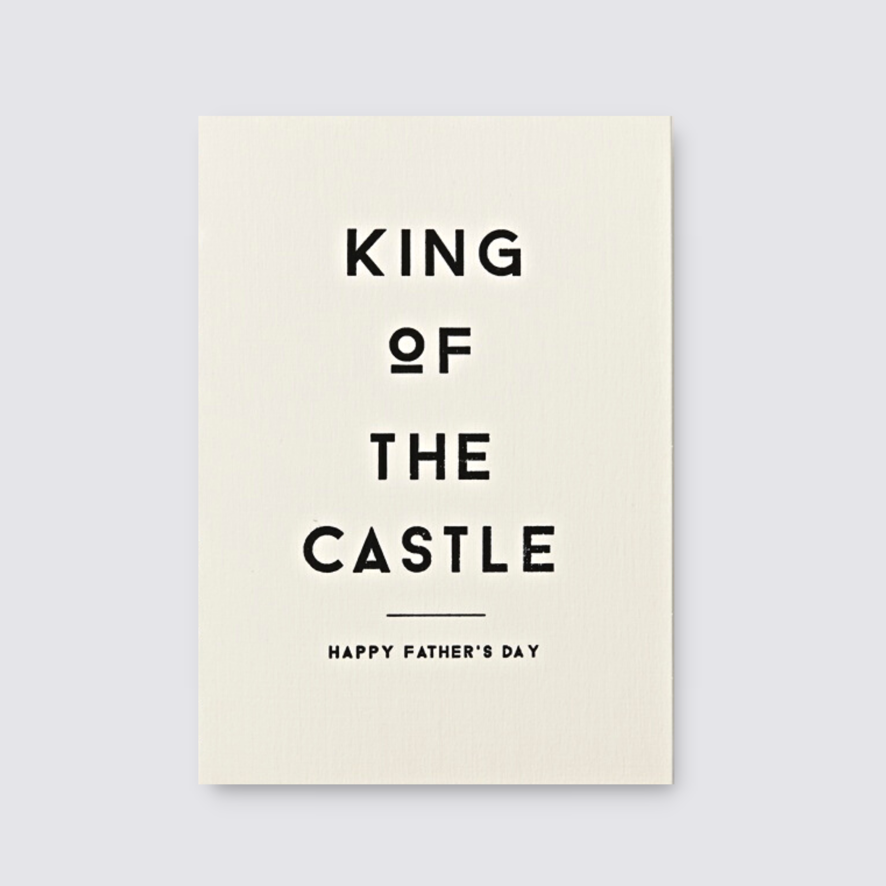 King of the castle fathers day card