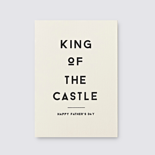 King of the castle fathers day card