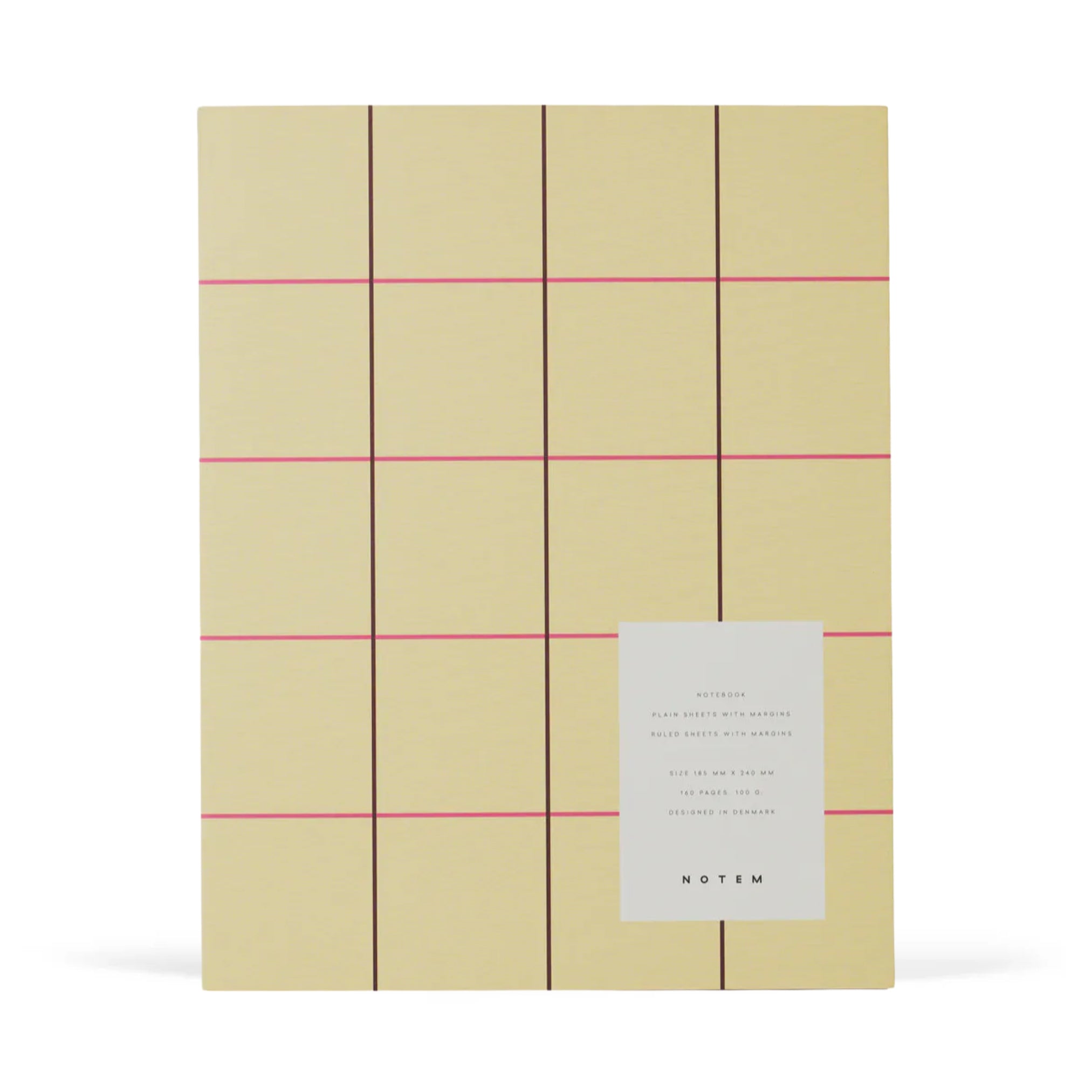 Check Rules Notebook Uma Ruled Notebook - Large / Yellow Check – Papersmiths