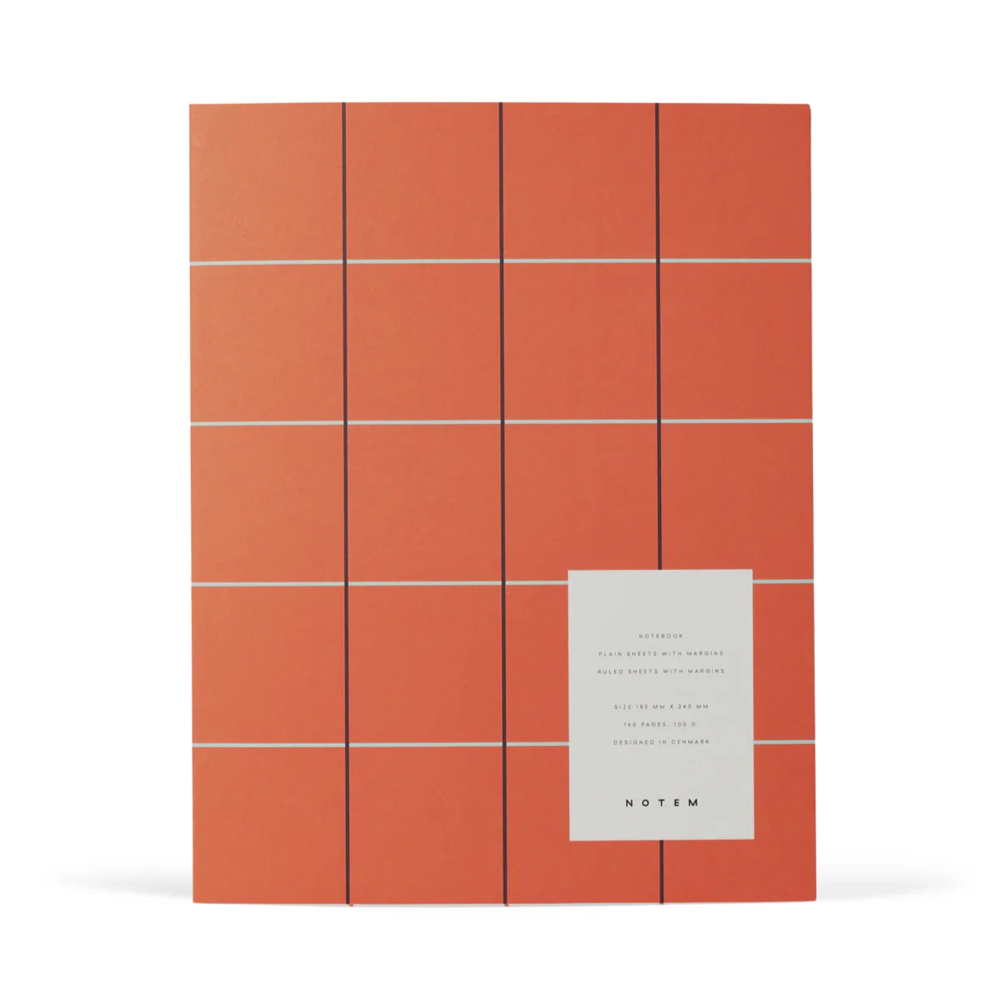 Check Rules Notebook Uma Ruled Notebook - Large / Orange Check – Papersmiths