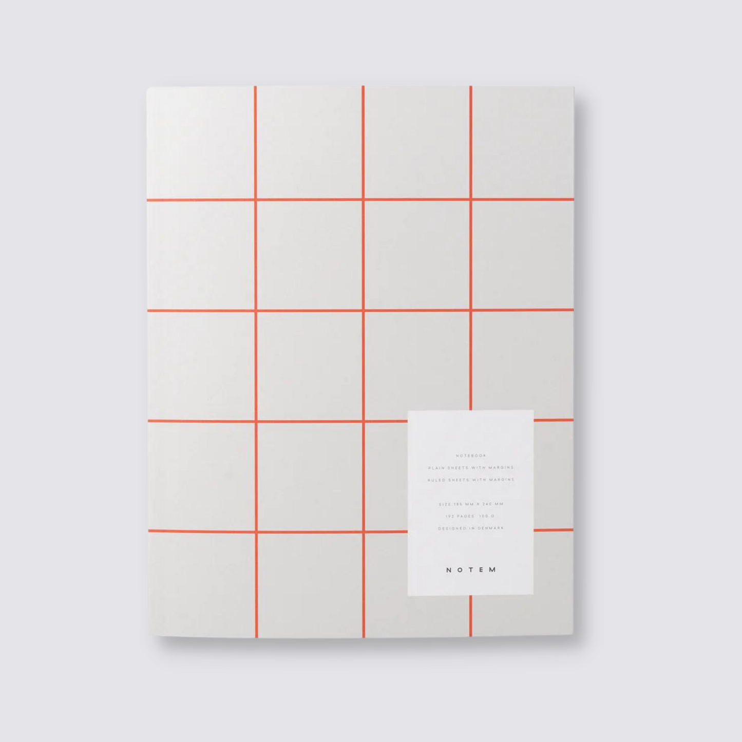 Large Orange and White Uma Notebook