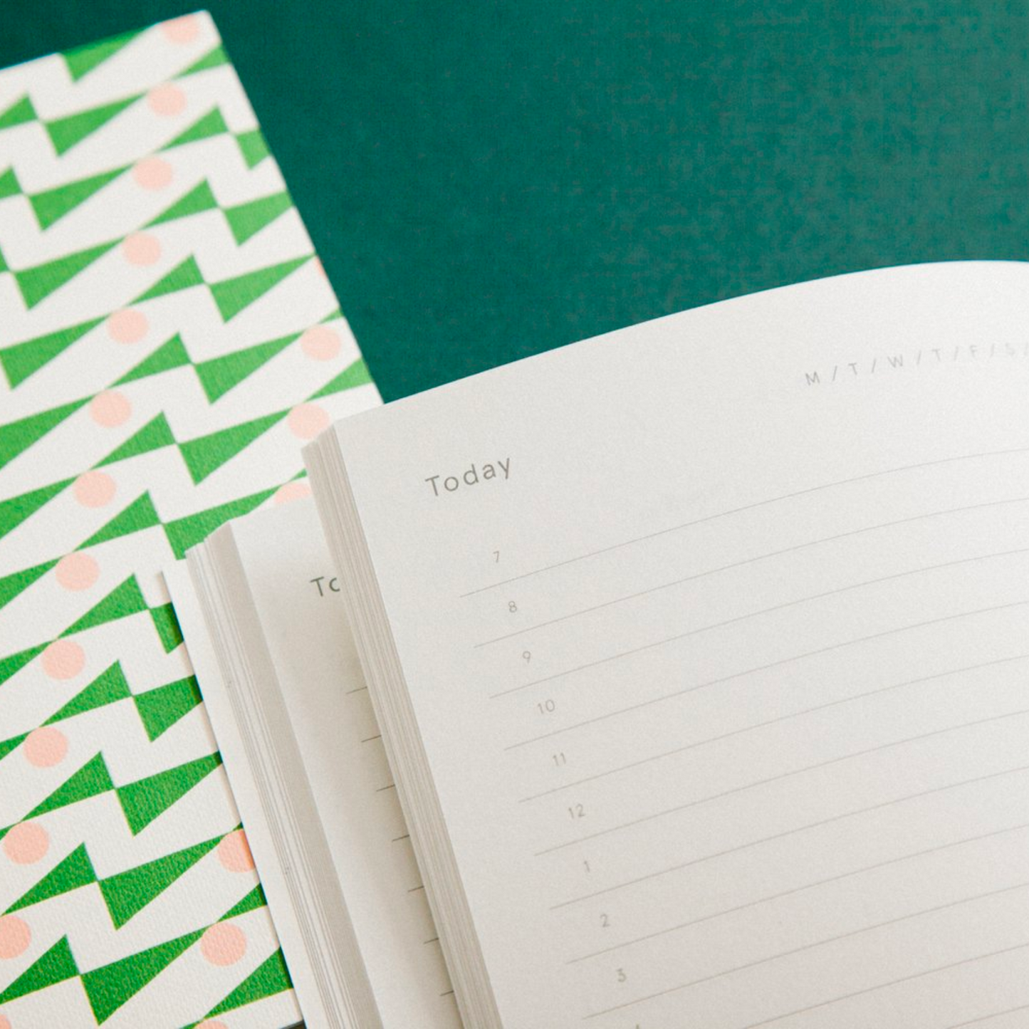 Limited Edition Layflat Planner - Green/Pink