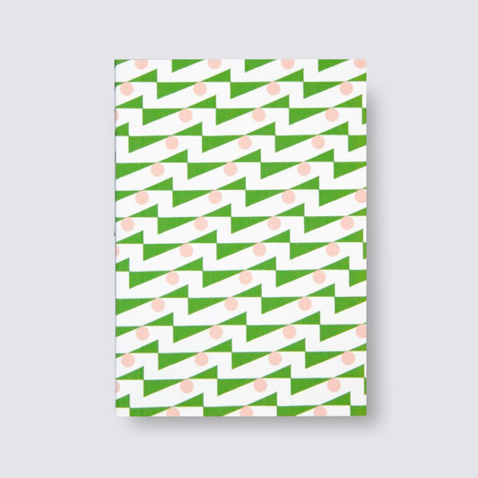 Layflat Weekly Undated Pocket Planner - Enid Green and Pink