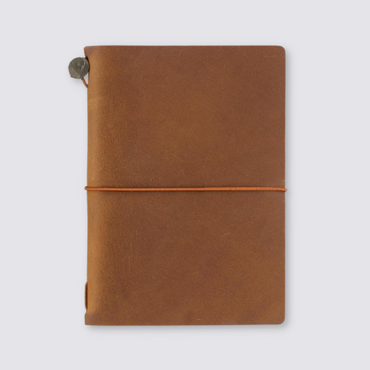 Leather Passport Notebook Camel