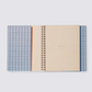 Light Blue Checked Notebook