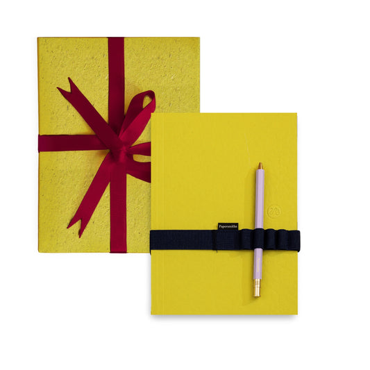 Notebook, Pen and Band Gift Set - Limoncello