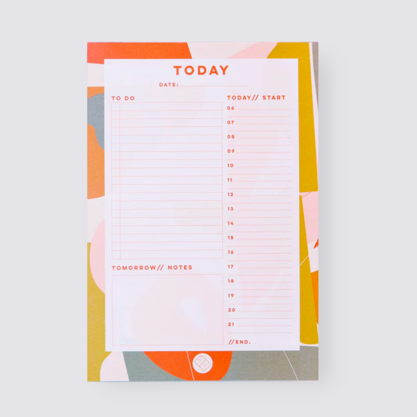 Daily Planner Pad - Madison