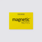 Yellow magnetic sticky notes small