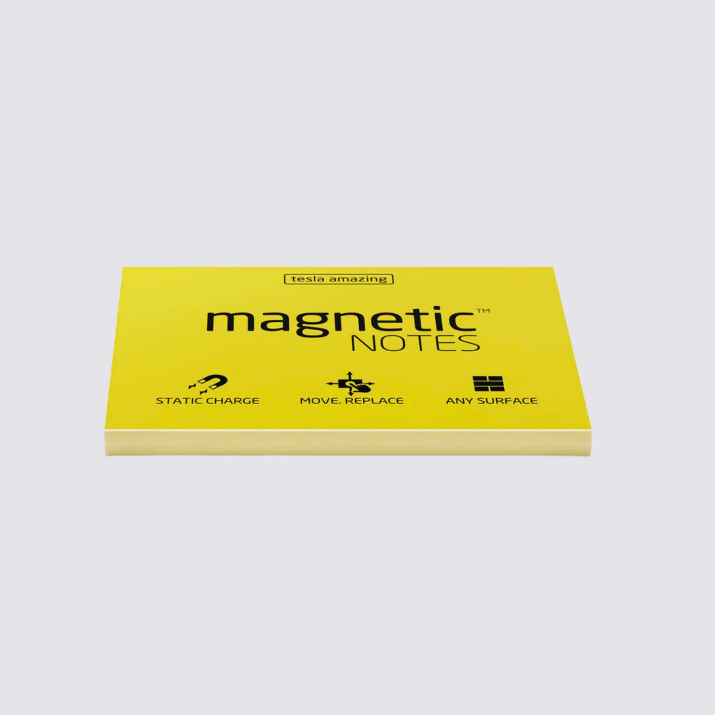 Yellow magnetic sticky notes