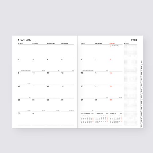 2023 - 2024 Storage.it Weekly Recycled Cover Diary Orange - A5