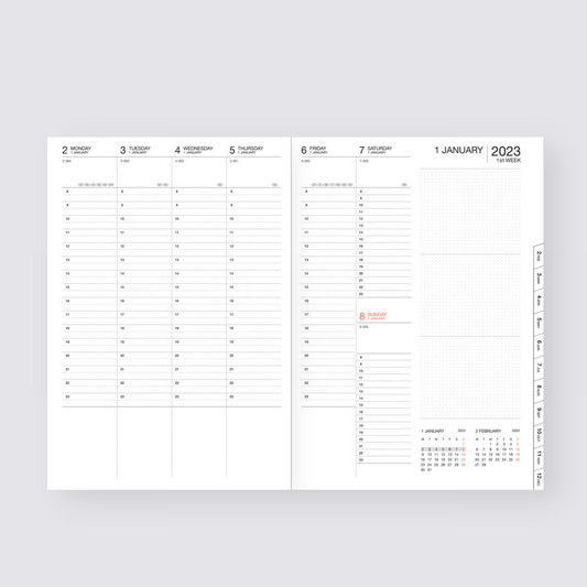2024-2025 Storage.It Weekly A5 Diary - Orange