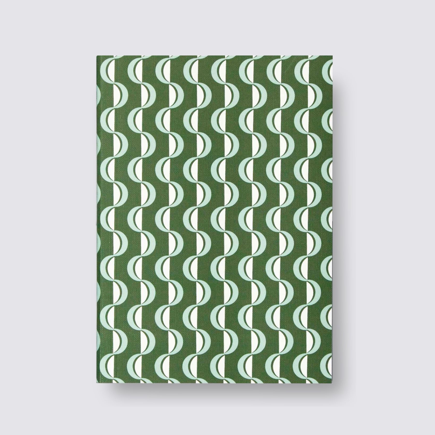 Medium Layflat Notebook Wave Forest Green 