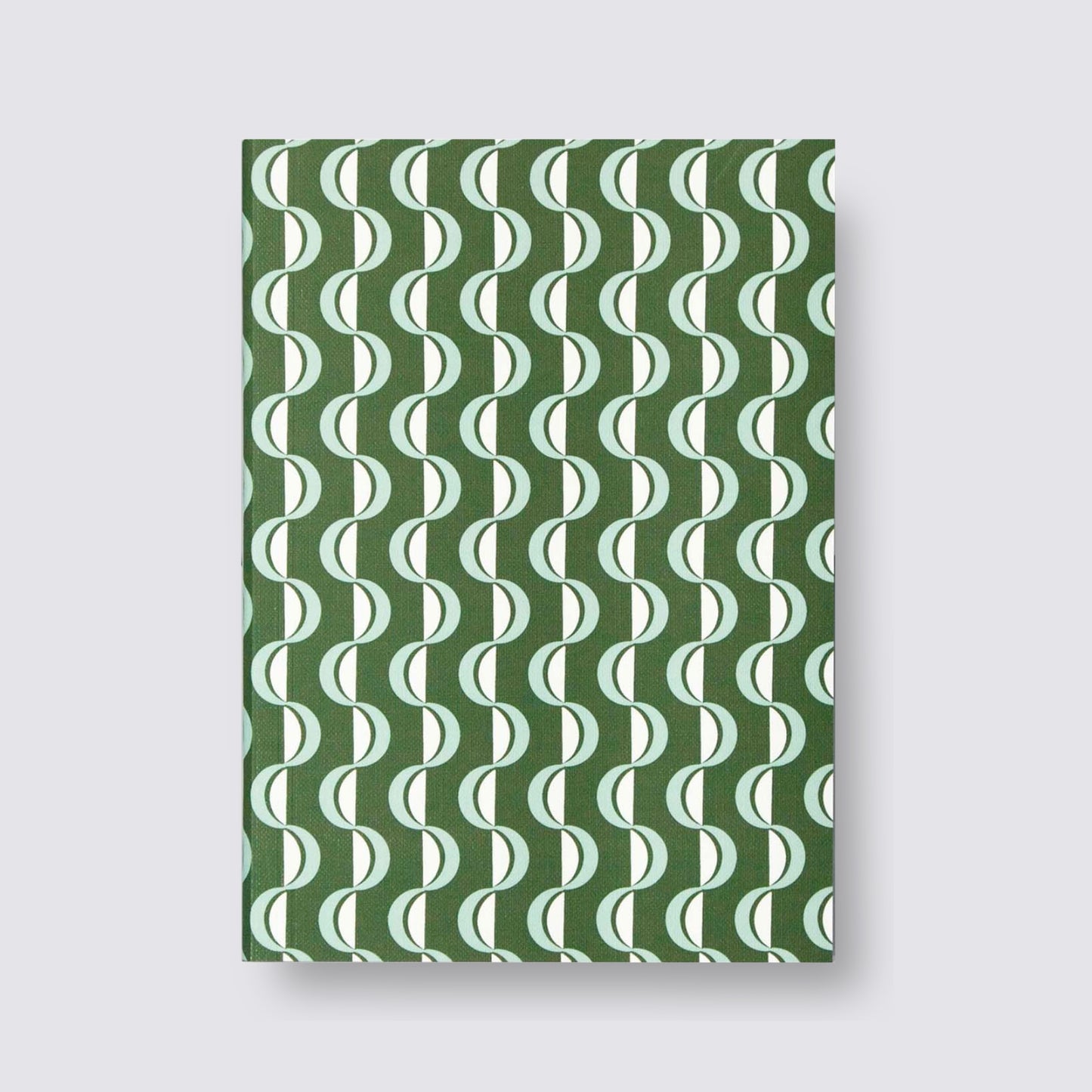 medium forest green wave notebook