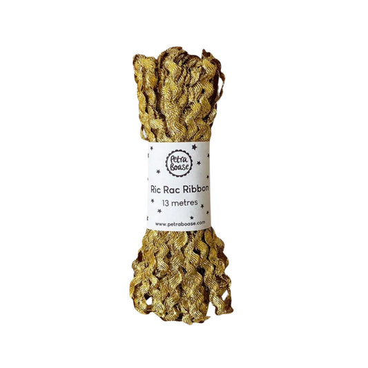 Metallic Ric Rac Ribbon - Gold