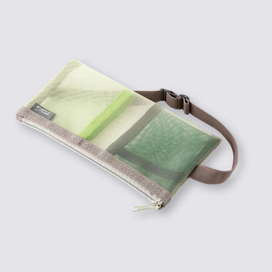 Green book band pen case