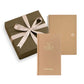 Notebook & Five Minute Journal Gift Set - Mocha Brown